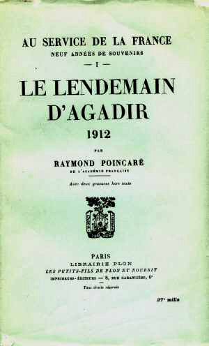Au Service de la France T1 (R. Poincar� 1929 - Ed. 1929)